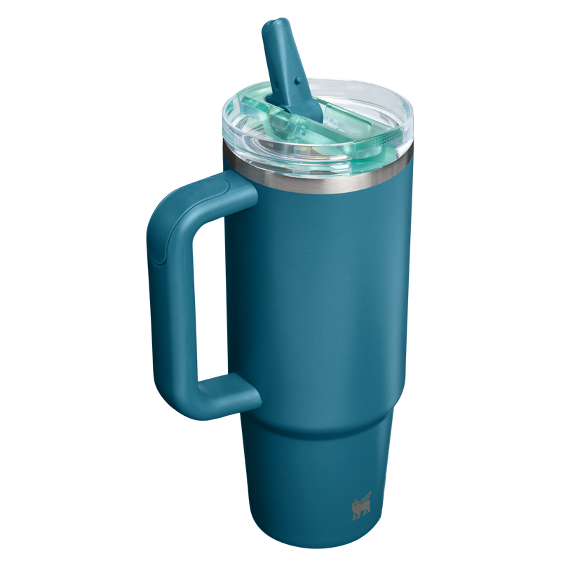 Stanley 1913 The Quencher ProTour Flip Straw Tumbler 30 OZ in Coastal Teal | Back View