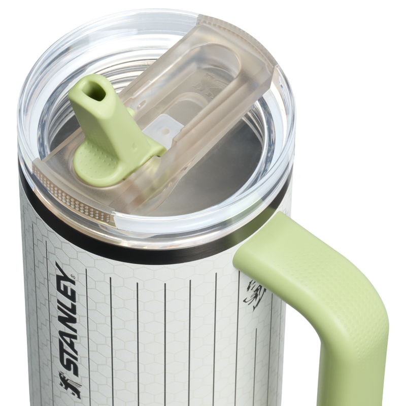 Stanley 1913 The Stanley 1913 x Nelly Korda Quencher® ProTour Flip Straw Tumbler 30 OZ in Nelly Korda Pinstripe | Lid Detailed View