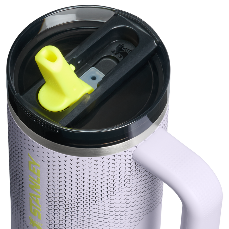 Stanley 1913 The Quencher ProTour Flip Straw Tumbler 30 OZ in Purple Dust Hypergrip | Lid Detailed View