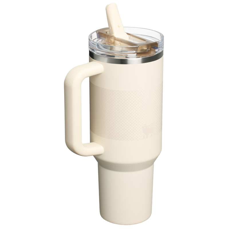 Stanley 1913 The Quencher ProTour Flip Straw Tumbler 40 OZ in Cream Fade | Back View