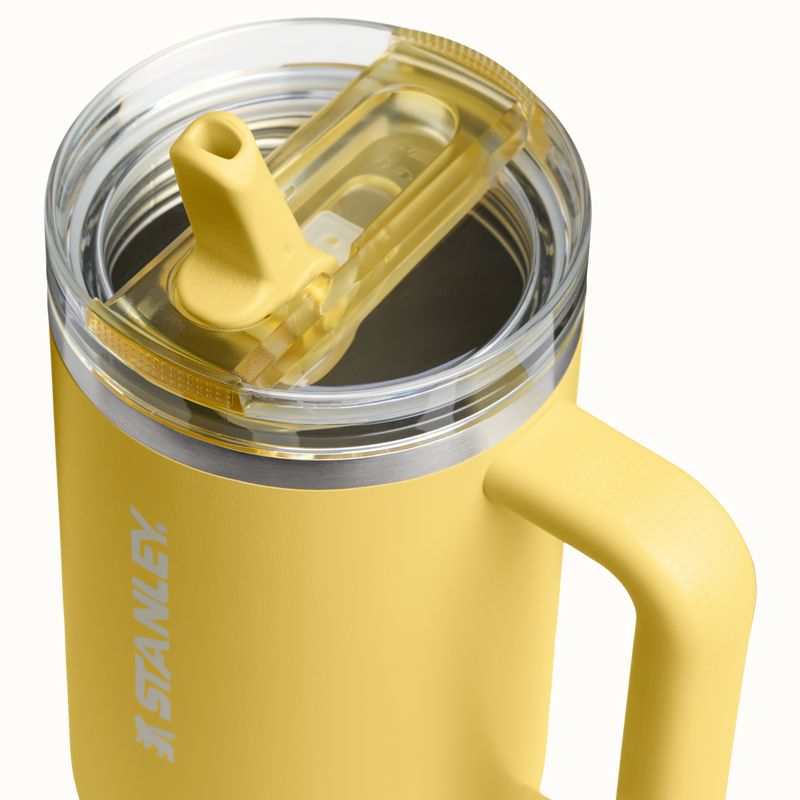 Stanley 1913 The Quencher ProTour Flip Straw Tumbler 40 OZ in Daffodil | Lid Detailed View