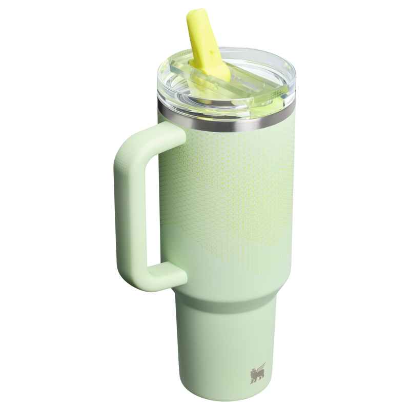 Stanley 1913 The Quencher ProTour Flip Straw Tumbler 40 OZ in Honeydew Hypergrip | Back View