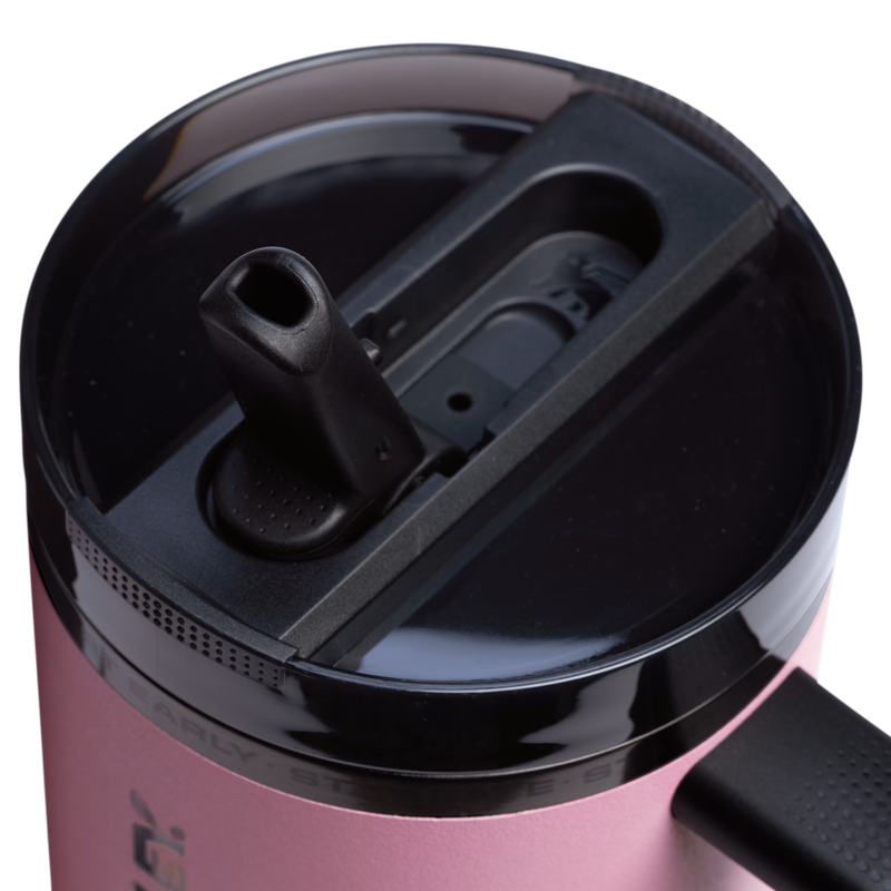 Stanley 1913 The Messi x Stanley Quencher ProTour Flip Straw Tumbler 40 OZ in Messi GOAT Pink | Lid Detailed View