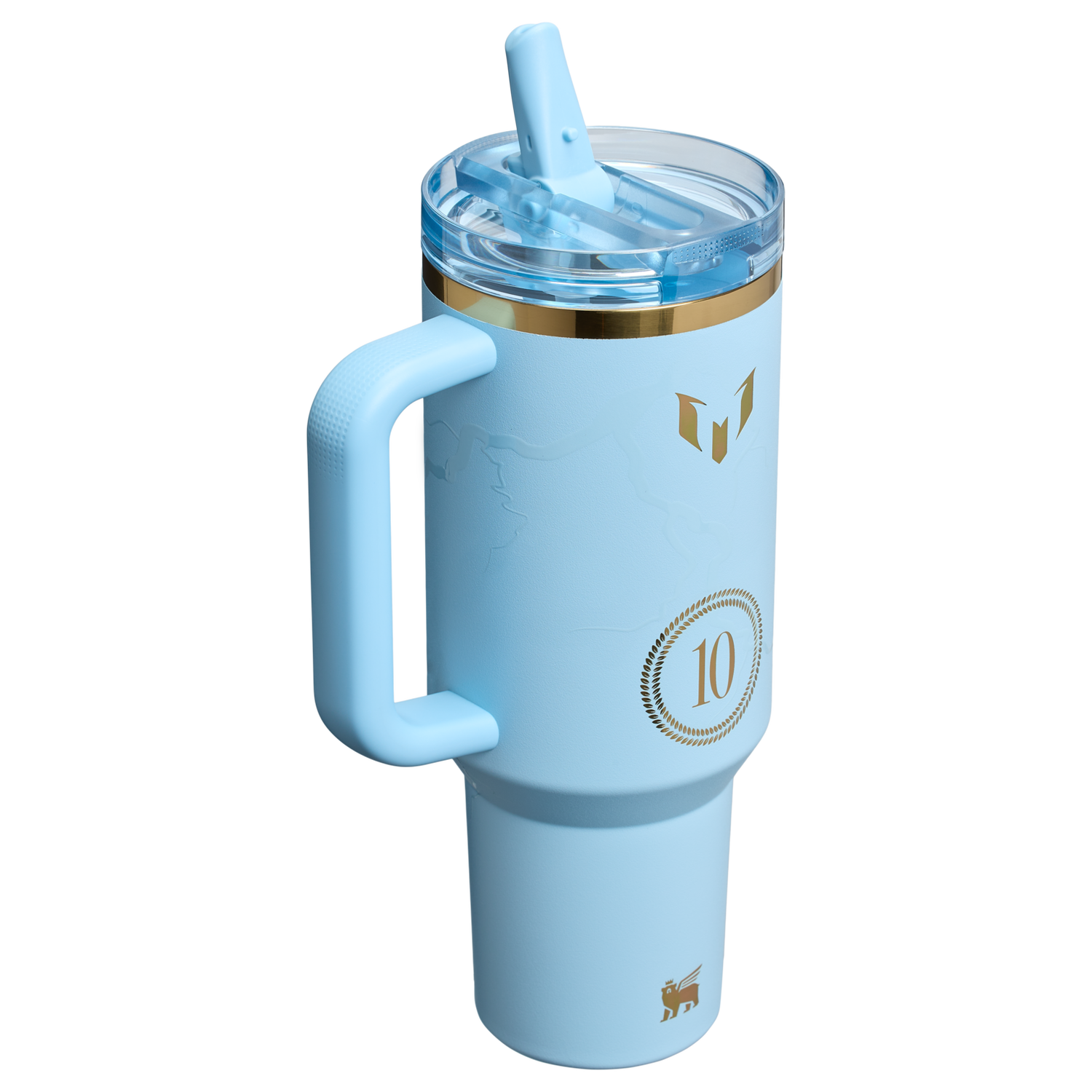 Stanley 1913 The Messi x Stanley Quencher ProTour Flip Straw Tumbler 40 OZ in Messi Striker Blue | View 2
