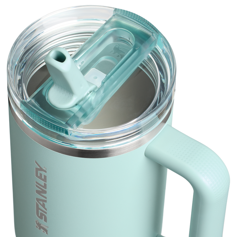 Stanley 1913 The Quencher ProTour Flip Straw Tumbler 40 OZ in Seafoam | Lid Detailed View