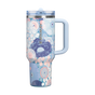 Swatch for Stanley 1913 The Quencher ProTour Flip Straw Tumbler 40 OZ in Blue Dream Wildflower | Front View