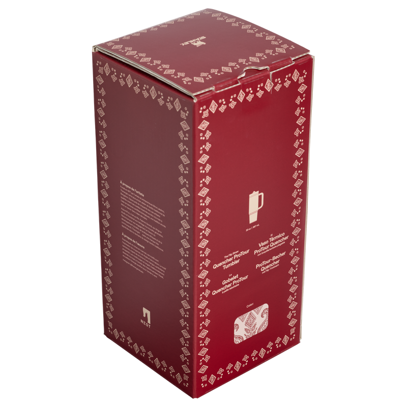 Stanley 1913 Stanley 1913 x Nest Quencher® ProTour Flip Straw Tumbler 30 OZ in Deepa Rose | Back View