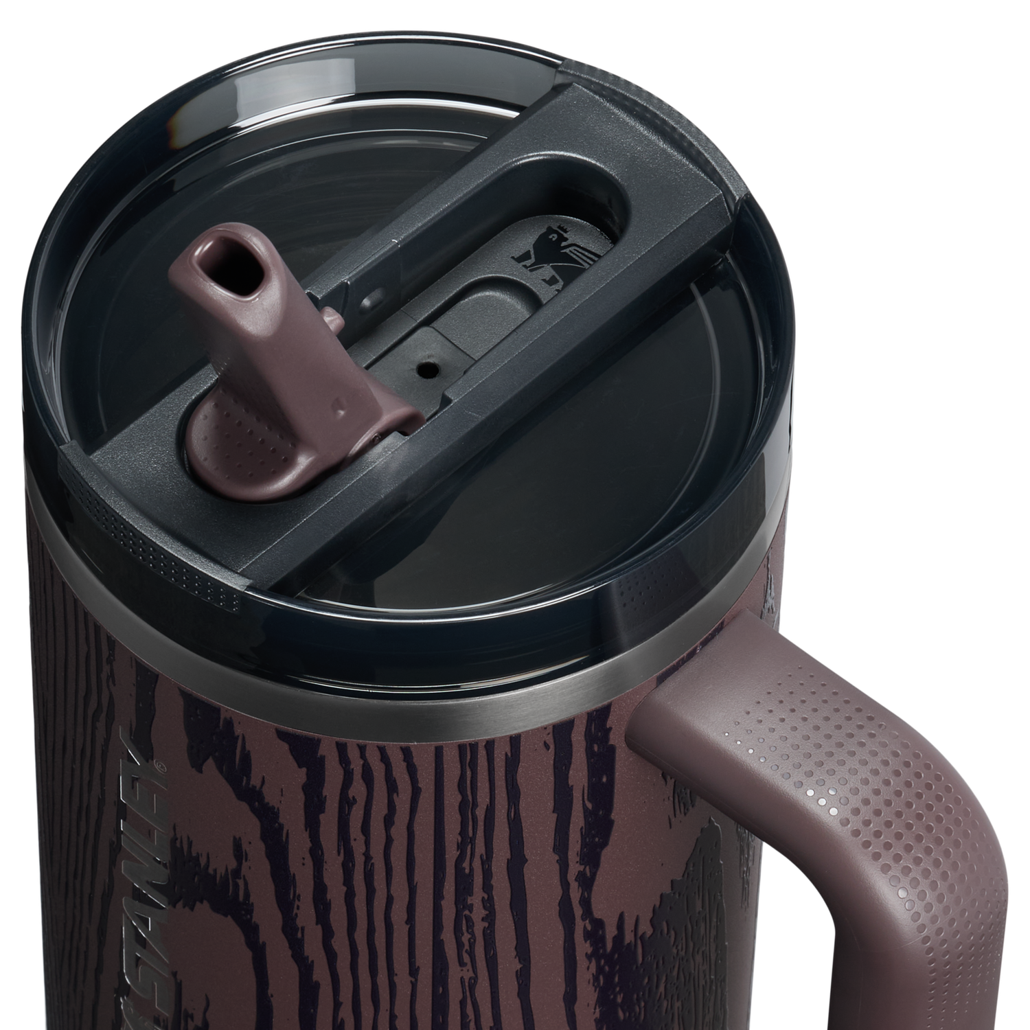 Stanley 1913 The Cheers & Cheer Quencher ProTour Flip Straw Tumbler 40 OZ in Redwood Woodgrain | View 2