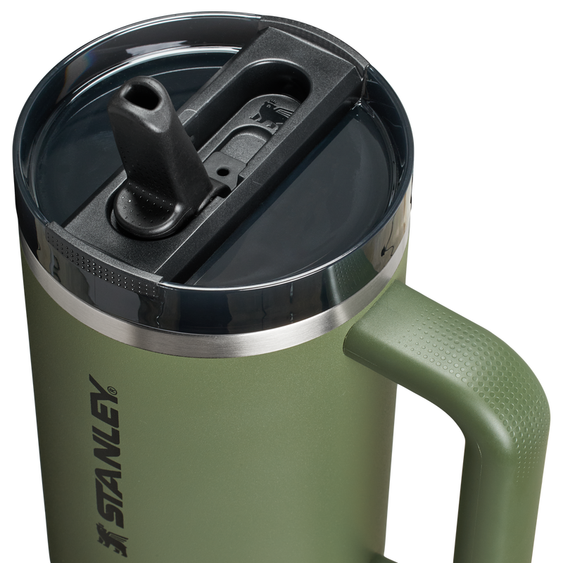 Stanley 1913 The Quencher ProTour Flip Straw Tumbler 40 OZ in Dried Pine | Lid Detailed View