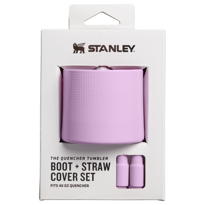 Stanley 1913 Stanley Quencher Boot and Straw Cover Set 40 OZ in Soft Orchid | Front View