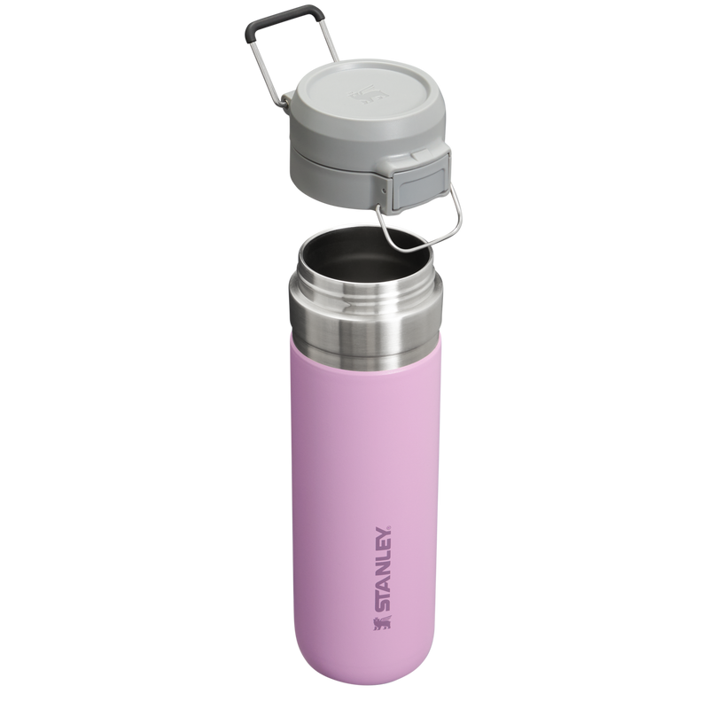 Stanley 1913 The Quick Flip Go Bottle 24 OZ in Lilac | Cross Section View