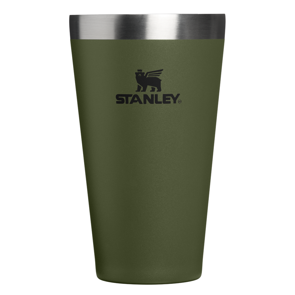Stanley 1913 Adventure Stacking Beer Pint 16 OZ in Dried Pine | Front View