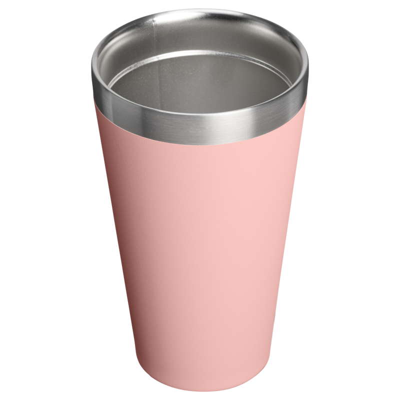 Stanley 1913 Adventure Stacking Beer Pint 16 OZ - Stanley Create in Peach Rose | Back View