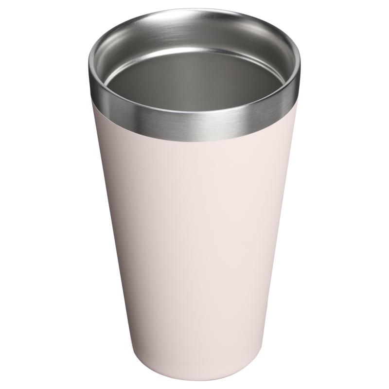 Stanley 1913 Adventure Stacking Beer Pint 16 OZ in Rose Quartz | Back View