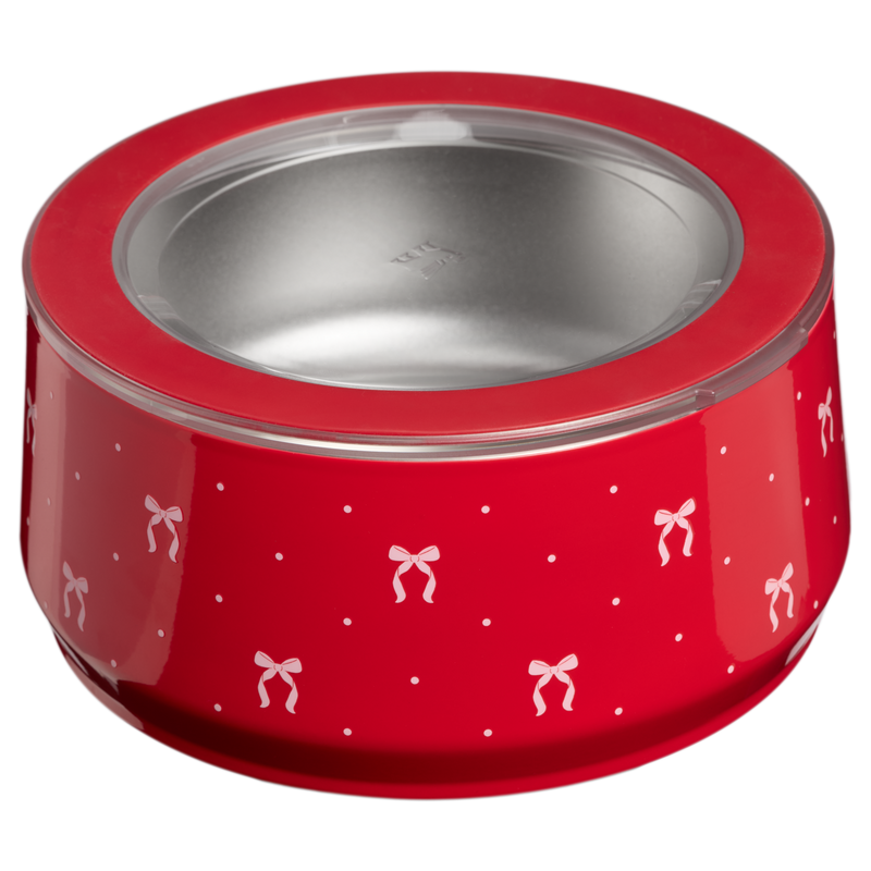 Stanley 1913 The Stanley Pet Bowl 6-cups in Rouge Bows | Back View