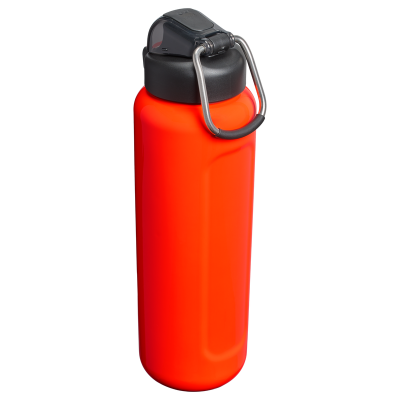 Stanley 1913 The Wellspring Bottle 32 OZ in Blaze Orange | Back View