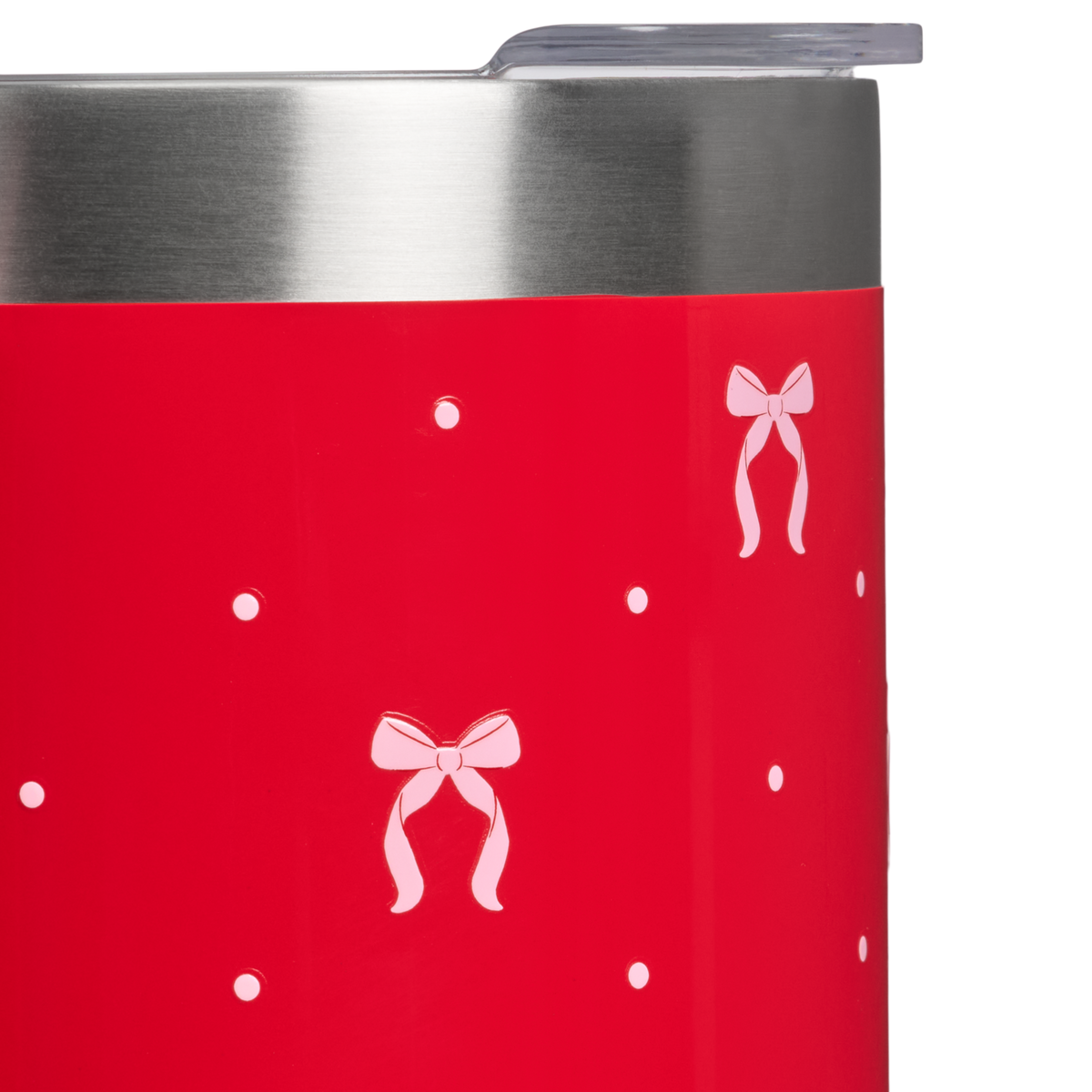 Stanley 1913 The Stay-Hot Camp Mug 24 OZ in Rouge Bows | Detailed View