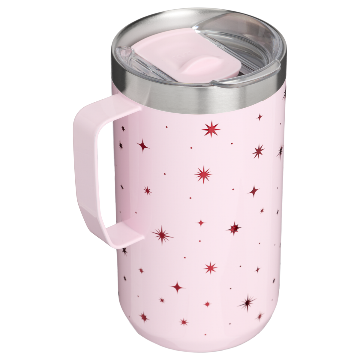 Stanley 1913 The Stay-Hot Camp Mug 24 OZ in Soft Pink Night Sky | Back View