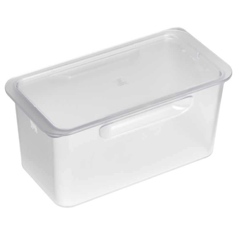 Stanley 1913 Steel Cooler Storage Bins Medium in Clear | Front View