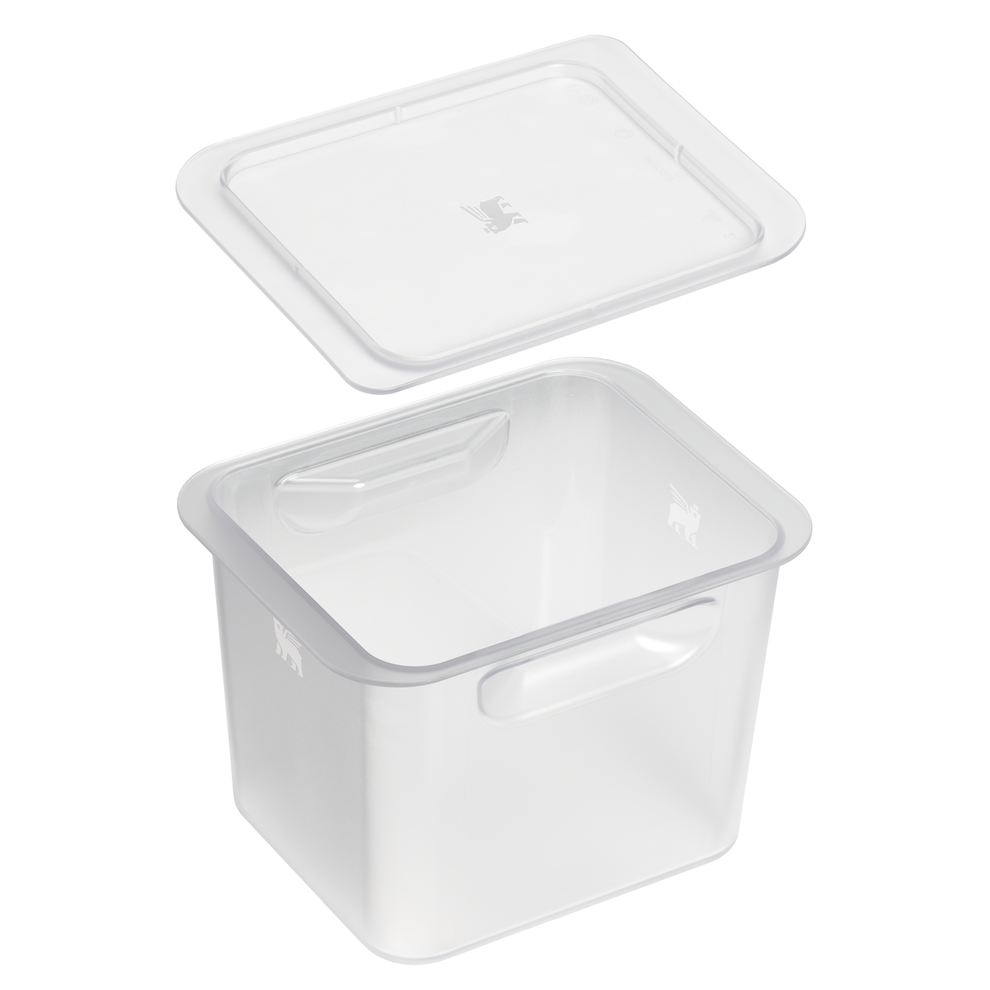 Stanley 1913 Steel Cooler Storage Bins in Clear / Small