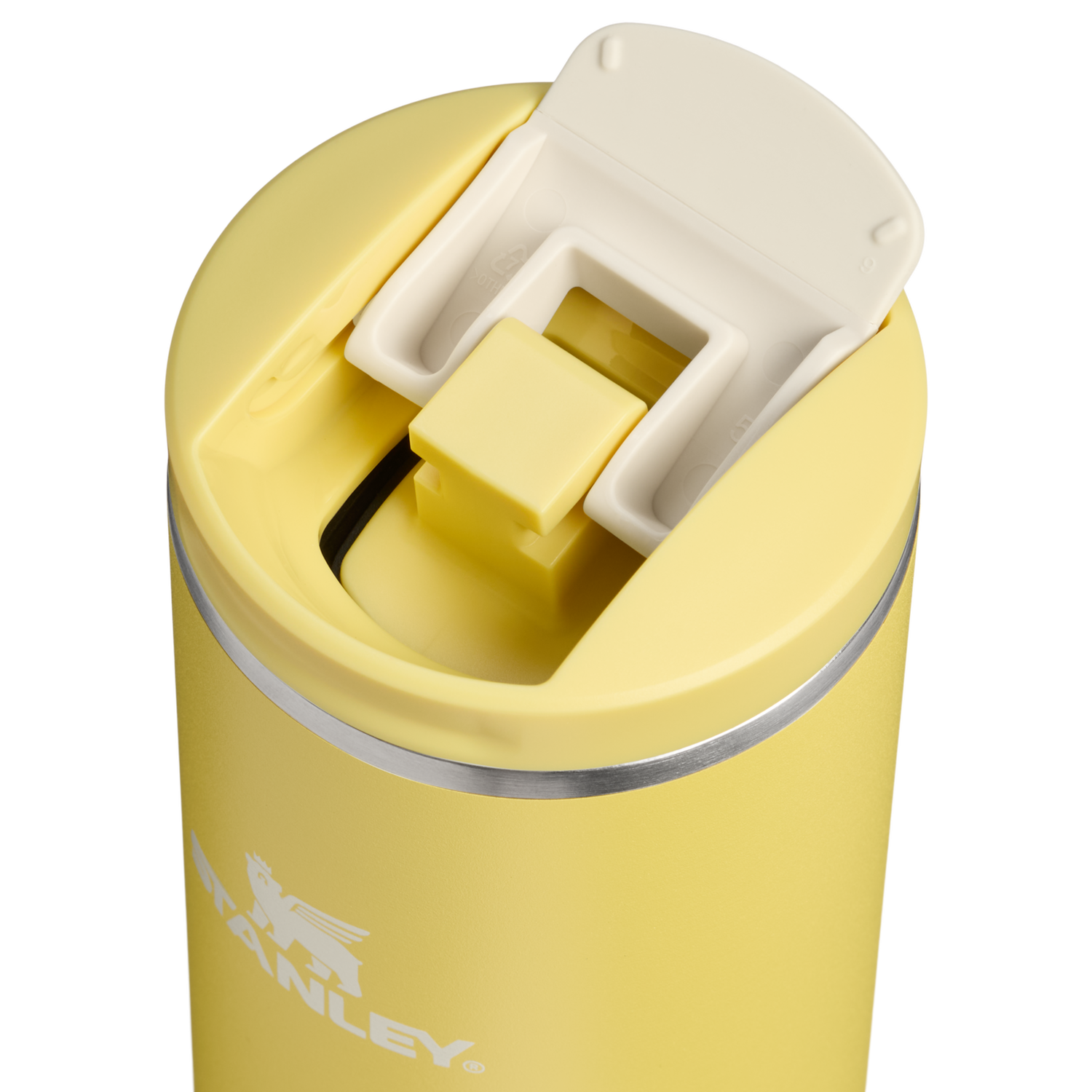 Stanley 1913 The Transit Flip Top Mug in Daffodil | View 2