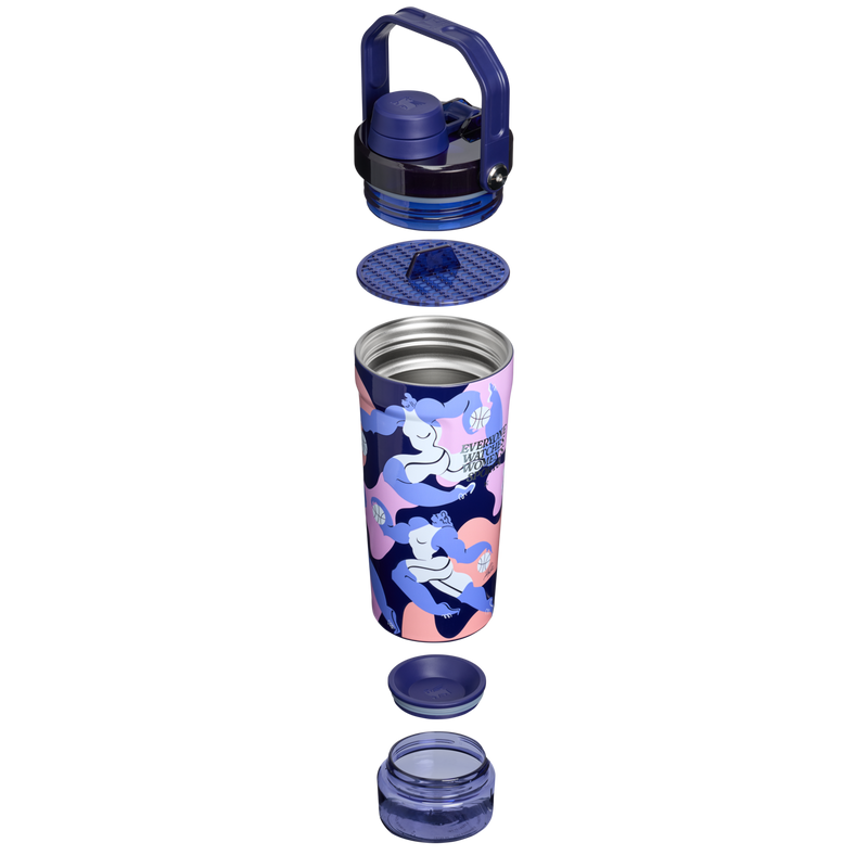 Stanley 1913 The Vitalize™ Shaker Bottle 20 OZ in TOGETHXR Flux | Cross Section View