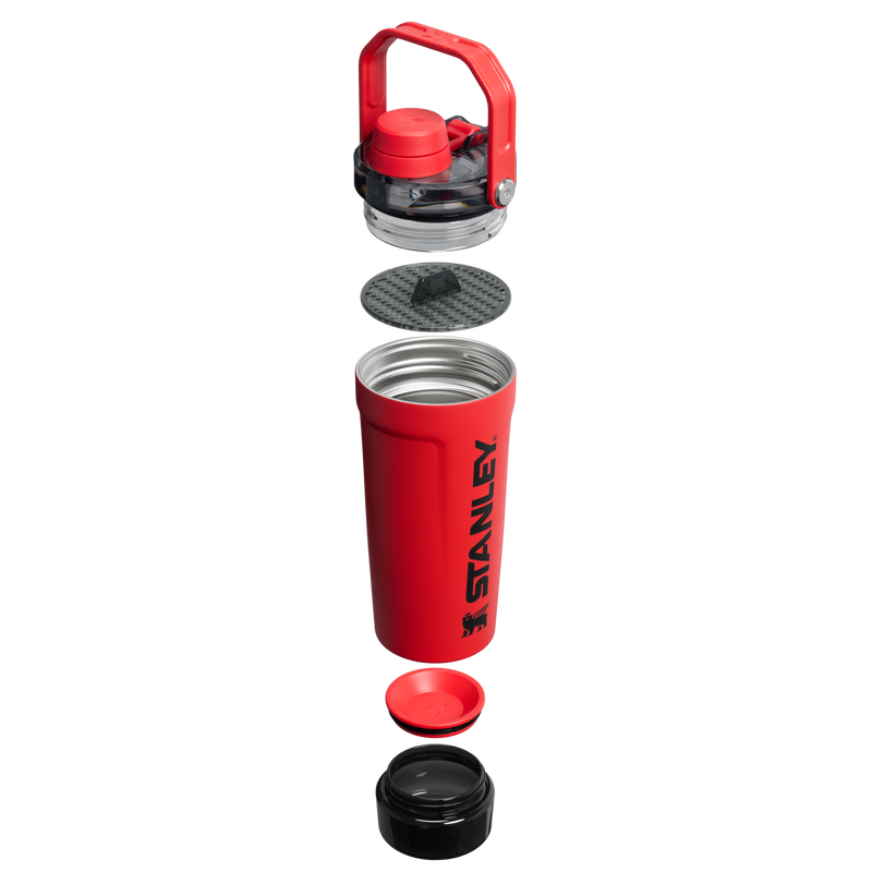 Stanley 1913 The Vitalize™ Shaker Bottle 20 OZ in Chili Black | Cross Section View