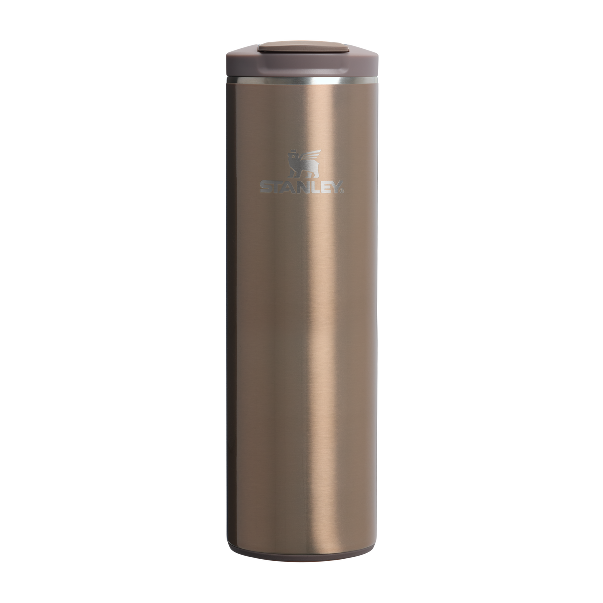 Stanley 1913 The Transit Flip Top Mug 16 OZ in Pale Gold Shine | Front View