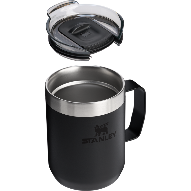 Stanley 1913 Classic Legendary Camp Mug 8 OZ in Black 2.0 | Cross Section View