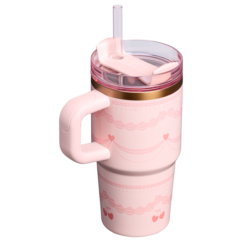 Stanley 1913 The Valentine’s Day Quencher H2.0  FlowState™ Tumbler | 20 OZ in Pink Velvet Cake