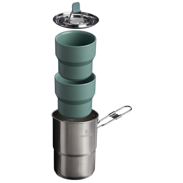 The Wildfare Go Two Cup Cookset 4-piece set | 1 QT