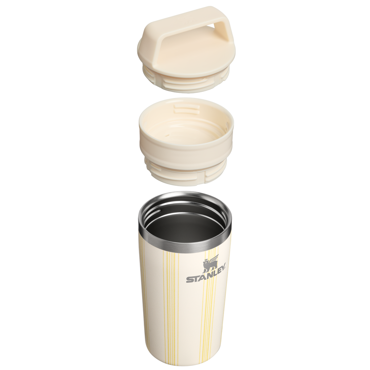 Stanley 1913 The Café-To-Go Travel Mug 12 OZ in Cream Picnic Stripe