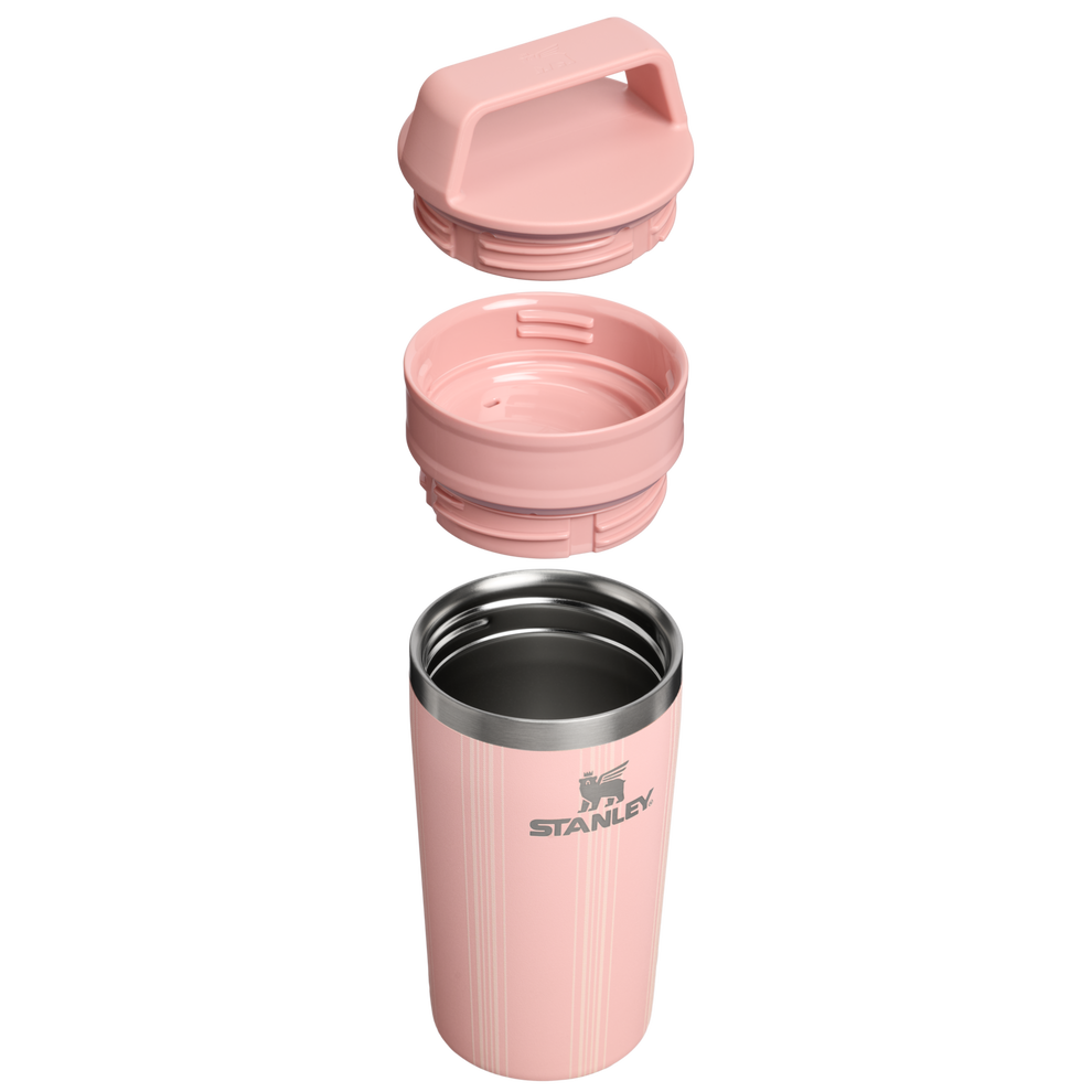 Stanley 1913 The Café-To-Go Travel Mug 12 OZ in Peach Rose Picnic Stripe