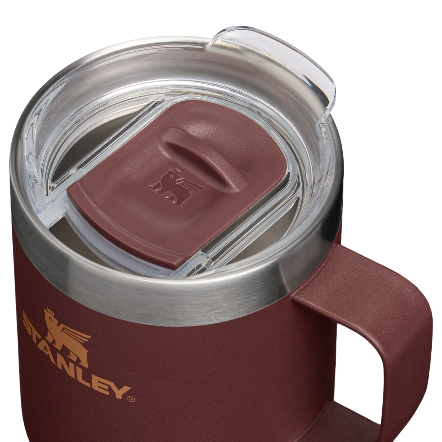 Stanley 1913 Classic Legendary Camp Mug 8 OZ in Coffee | Lid Detailed View