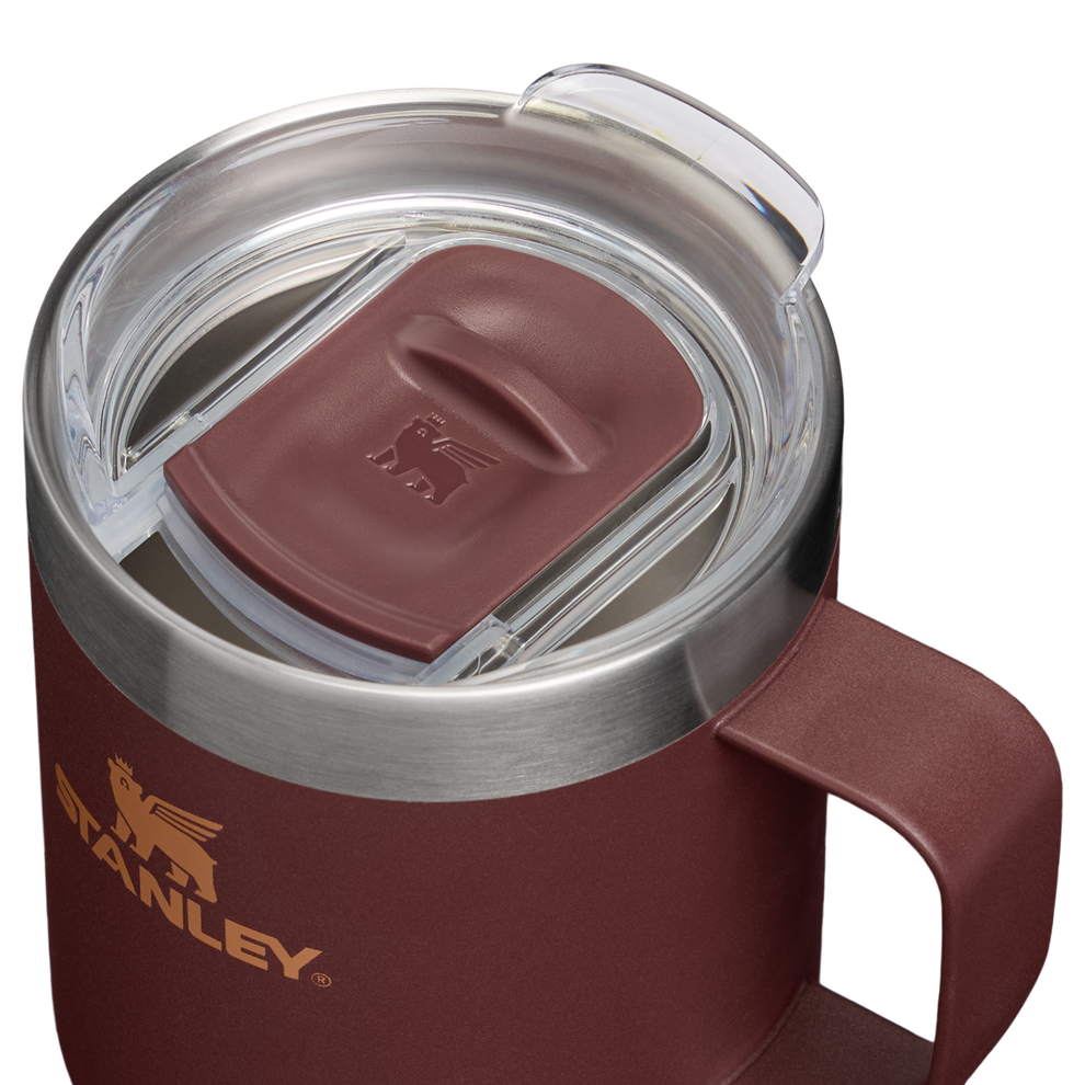 Stanley 1913 Classic Legendary Camp Mug 8 OZ in Coffee | Lid Detailed View