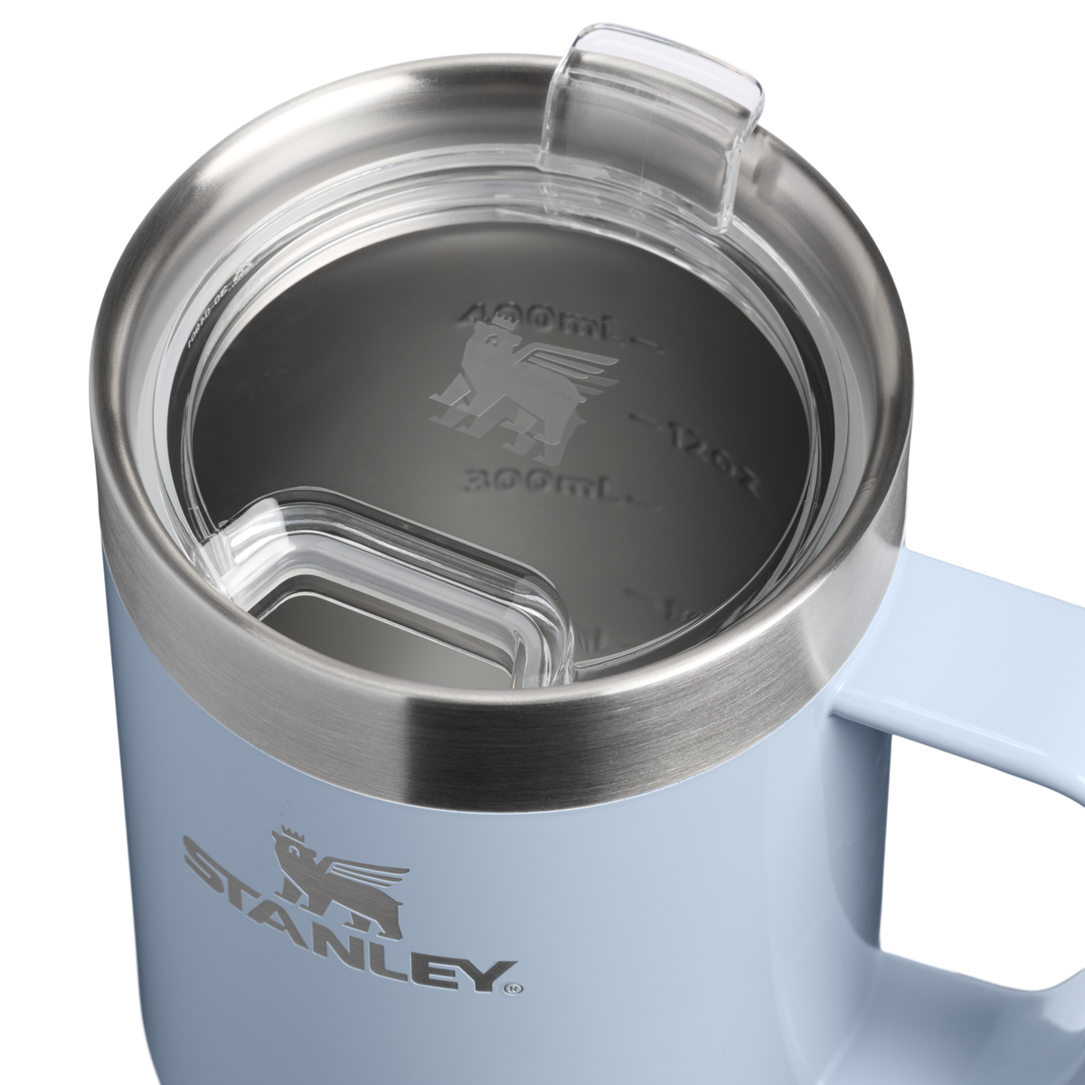 Stanley 1913 The Everyday Suburban Mug 16 OZ in Blue Dream Gloss | Lid Detailed View