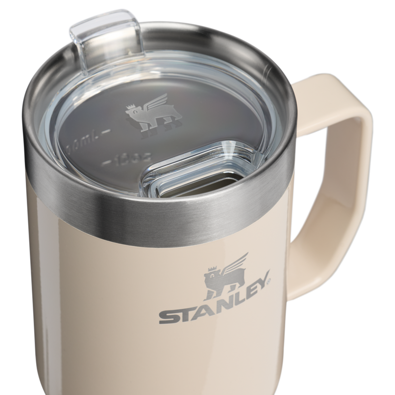 Stanley 1913 The Everyday Suburban Mug 16 OZ - Stanley Create in Champagne Gloss | Lid Detailed View