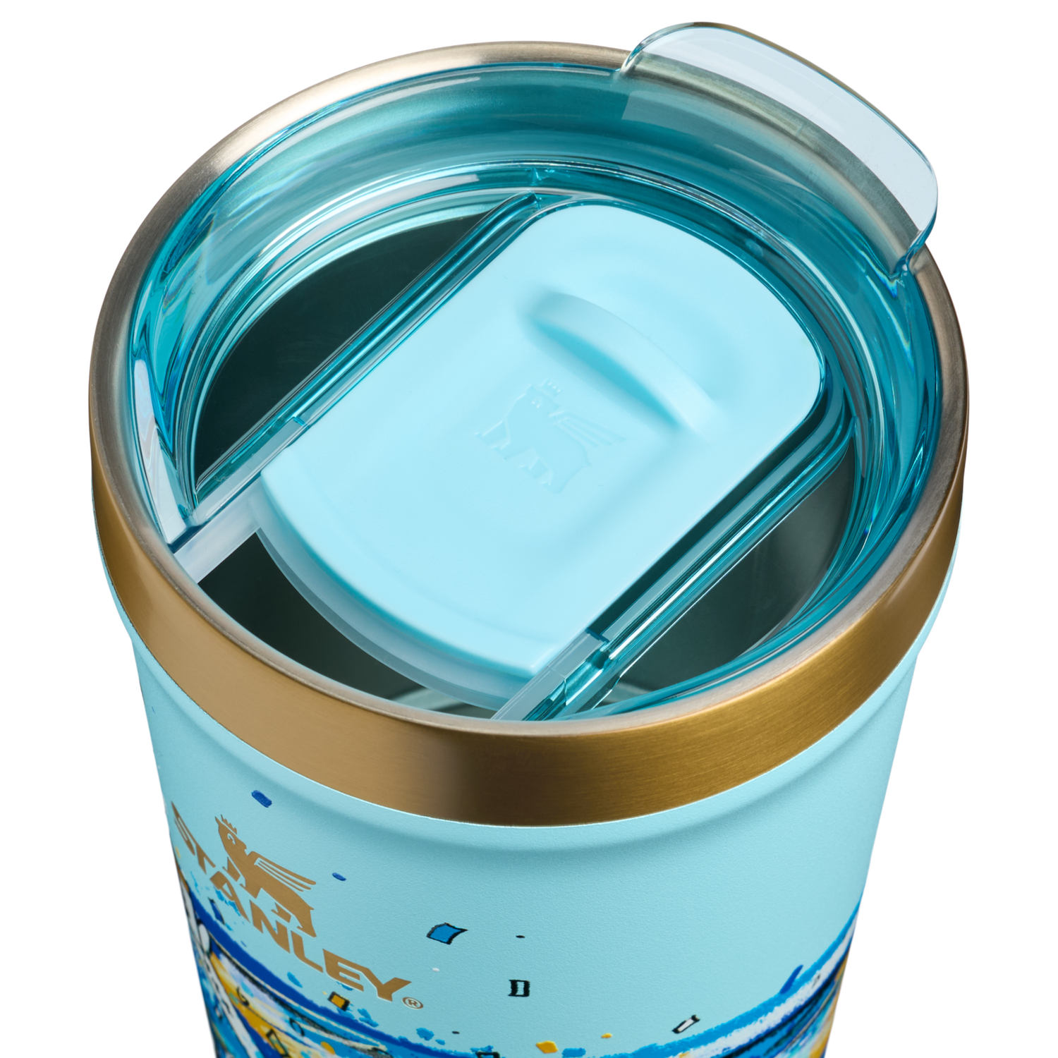 Stanley 1913 The Fútbol Artist Collection Everyday Tumbler 16 OZ in Argentina | Lid Detailed View