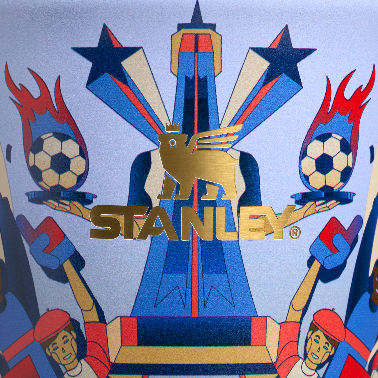 Stanley 1913 The Fútbol Artist Collection Everyday Tumbler 16 OZ in France | Detailed View