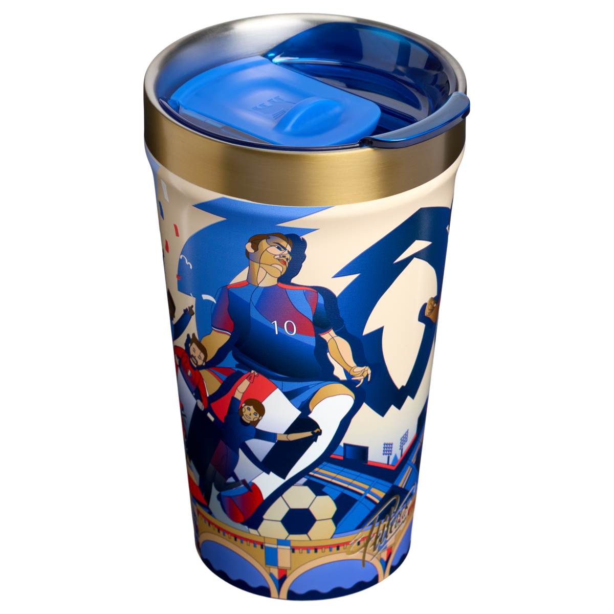 Stanley 1913 The Fútbol Artist Collection Everyday Tumbler 16 OZ in France | Front View