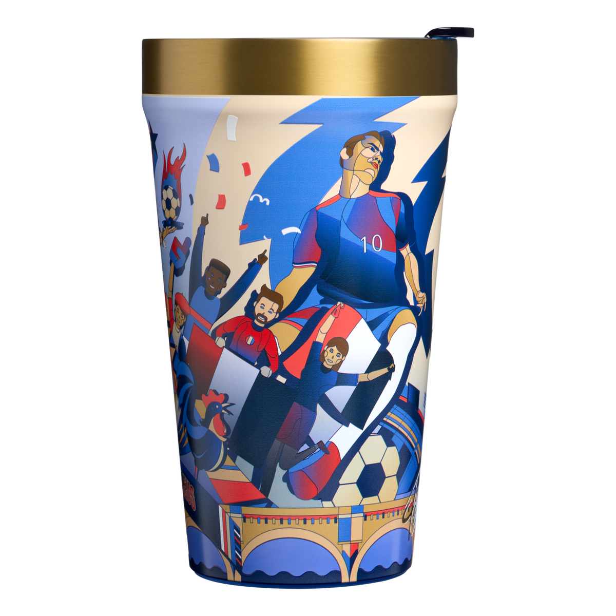 Stanley 1913 The Fútbol Artist Collection Everyday Tumbler 16 OZ in France | Front View