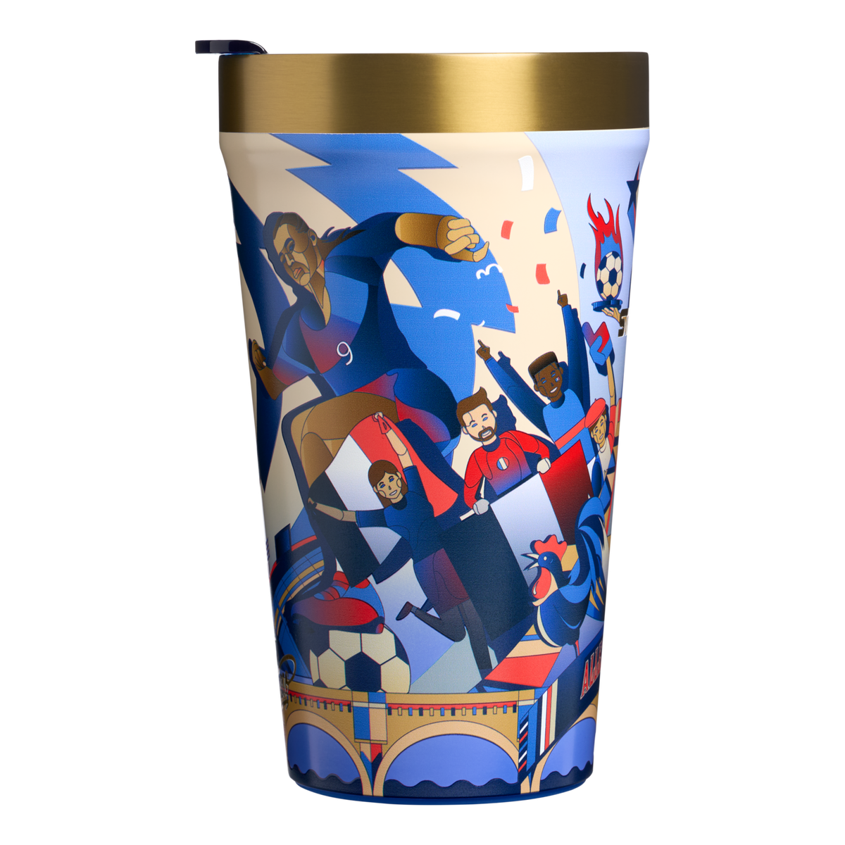 Stanley 1913 The Fútbol Artist Collection Everyday Tumbler 16 OZ in France | Front View