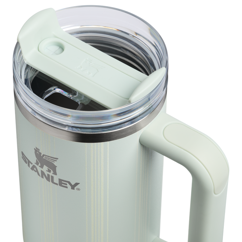 Stanley 1913 The Quencher H2.0 Flowstate™ Tumbler 30 OZ in Mist Picnic Stripe | Lid Detailed View