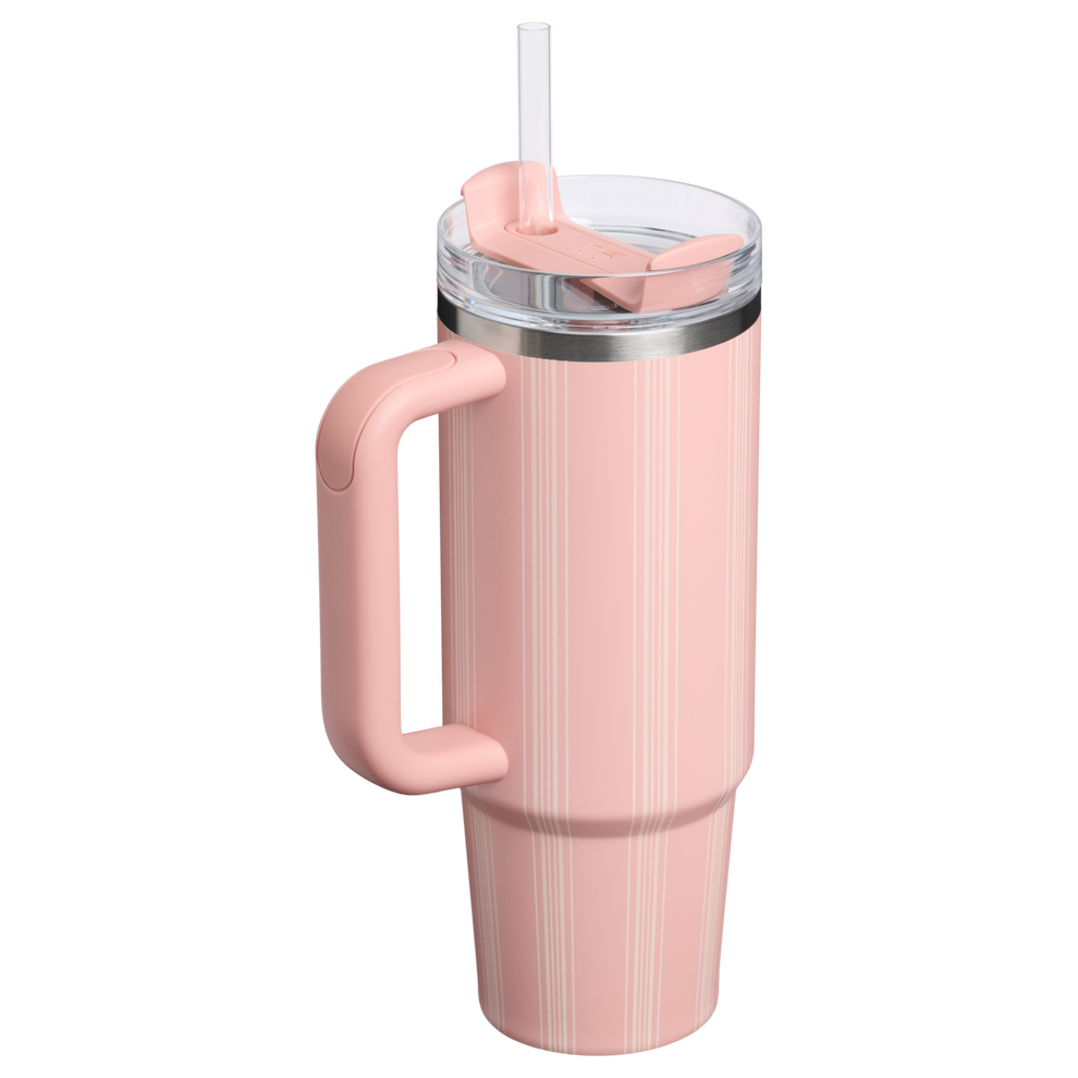 Stanley 1913 The Quencher H2.0 Flowstate™ Tumbler 30 OZ in Peach Rose Picnic Stripe