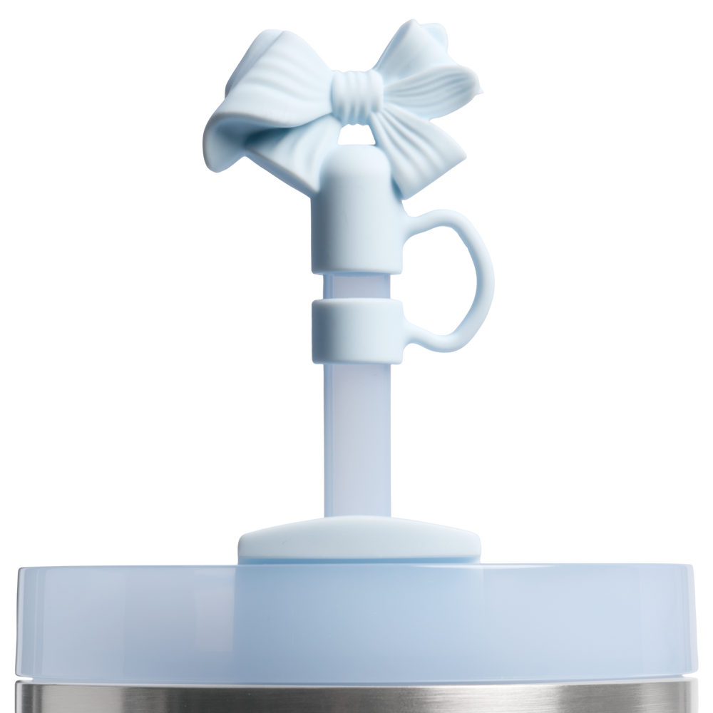 Stanley 1913 Stanley 1913 x LoveShackFancy Holiday Quencher® H2.0  FlowState™ Tumbler 40 OZ in Coquette Bow Winter Ice | View 3