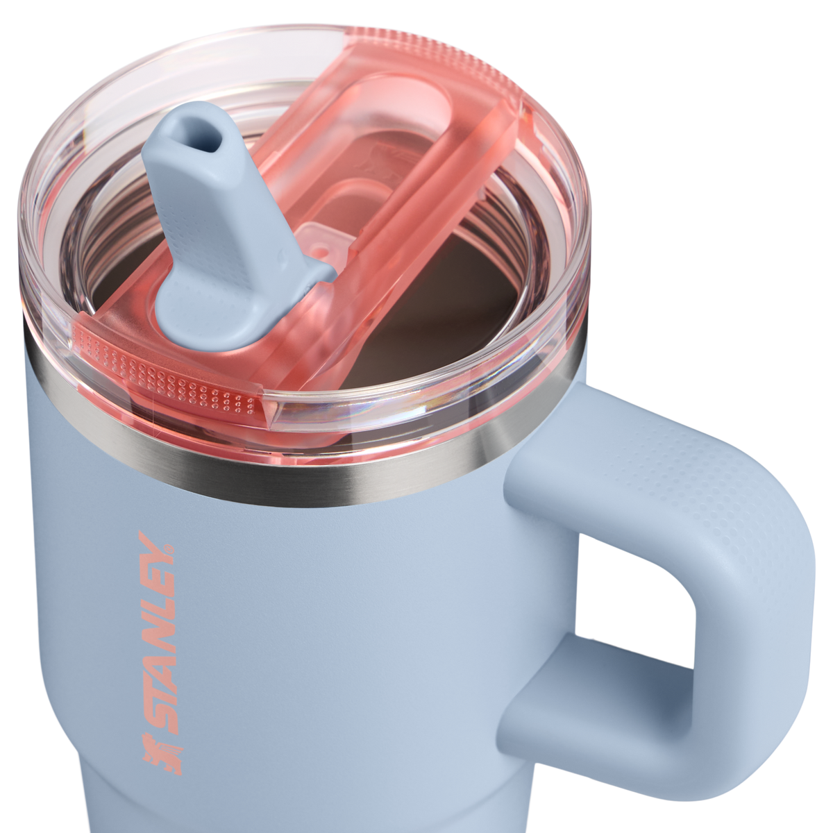 Stanley 1913 The Quencher ProTour Flip Straw Tumbler 20 OZ in Blue Dream | Lid Detailed View