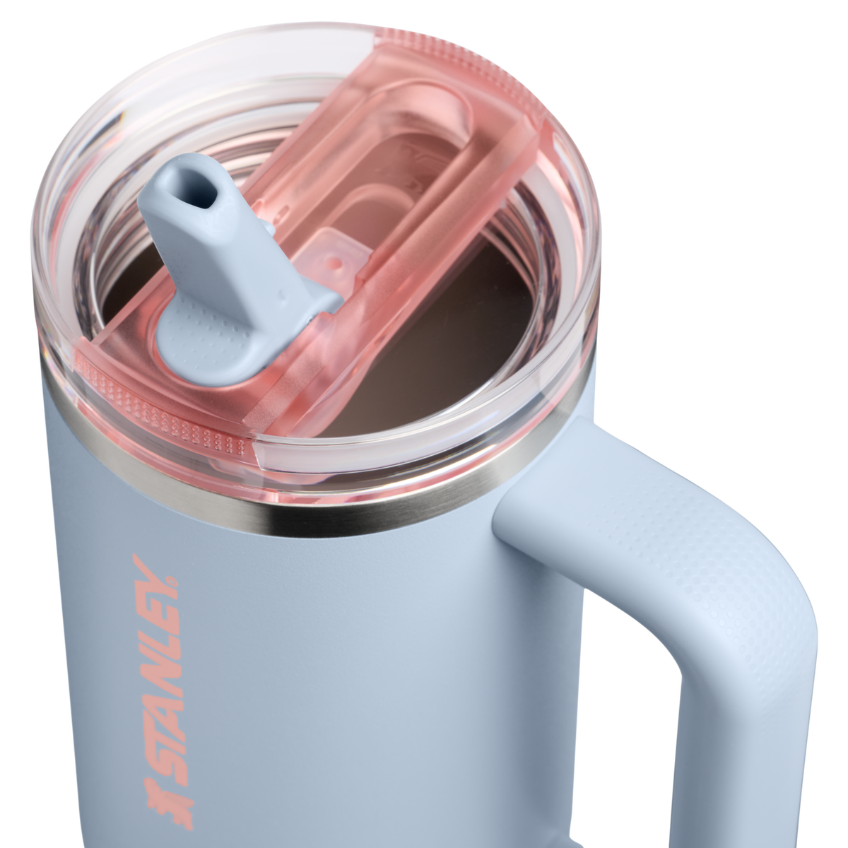 Stanley 1913 The Quencher ProTour Flip Straw Tumbler 30 OZ in Blue Dream | Lid Detailed View