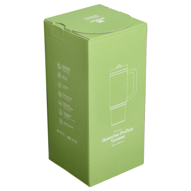 Stanley 1913 The Stanley 1913 x Nelly Korda Quencher® ProTour Flip Straw Tumbler 30 OZ in Nelly Korda Pinstripe | Back View