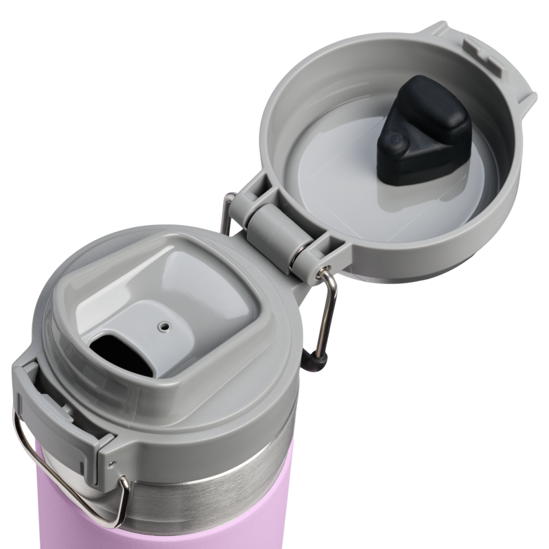 Stanley 1913 The Quick Flip Go Bottle 24 OZ in Soft Orchid | Lid Detailed View