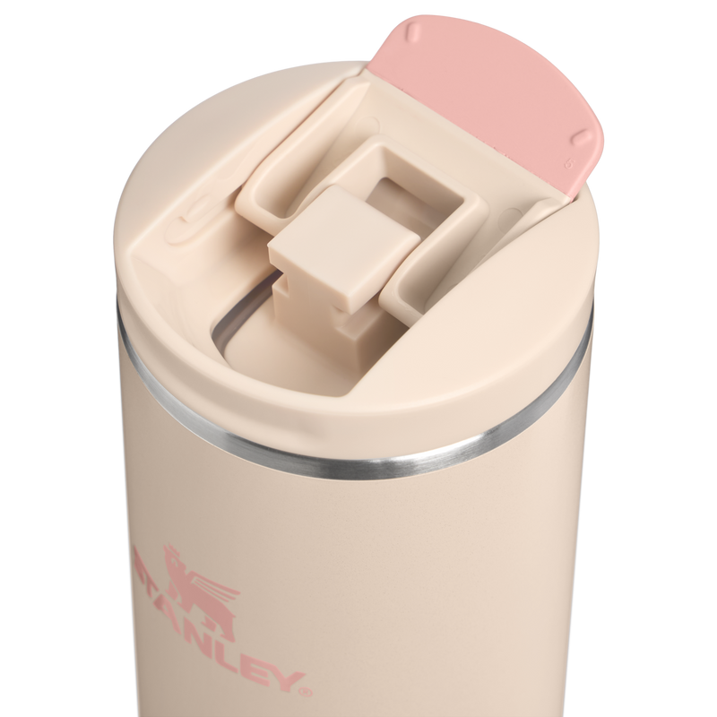 Stanley 1913 The Transit Flip Top Mug 16 OZ in Champagne | Lid Detailed View